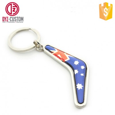 Australia boomerang shape metal keychain Tourist Souvenir Keyring