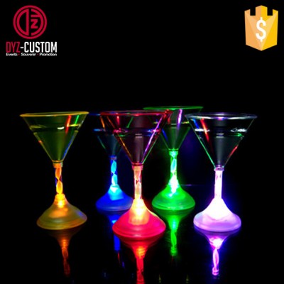 LED Light Up Cocktail Glass 180ML LED Flashing Wine Glasses