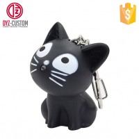 Mini Cat Keychain with LED Light & Sound Bag Purse Charm Keyring