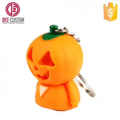 Halloween Keychain Pumpkin Ghost LED Sound Keyring